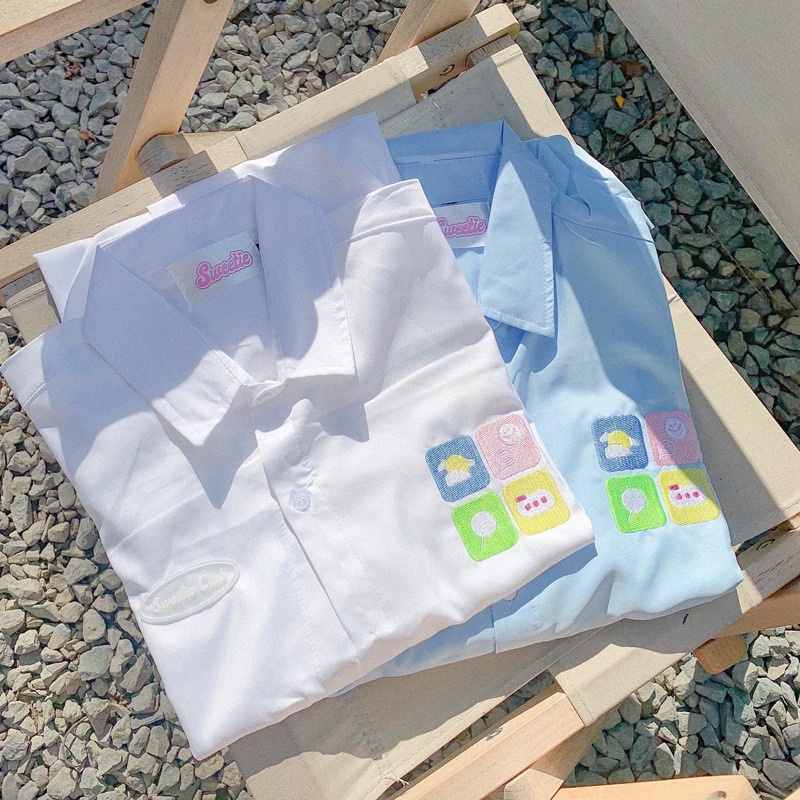 Áo Sơ Mi Sweetie Tay Dài Xinh Xắn - Chất Lụa Mịn | BigBuy360 - bigbuy360.vn