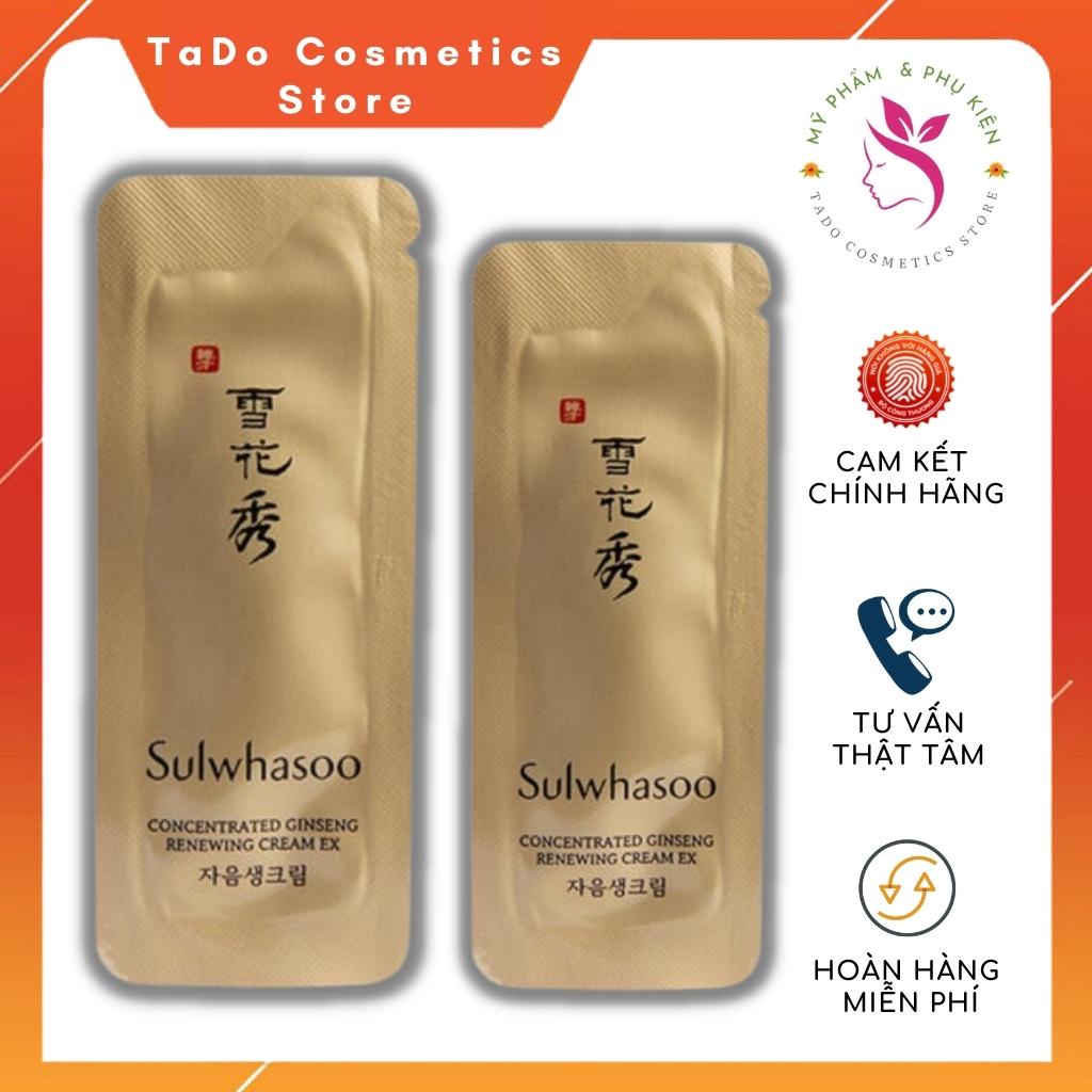 Kem dưỡng Sulwhasoo Concentrated Ginseng Renewing Perfecting Cream gói 1ml - chiết xuất nhân sâm , chống lão hóa