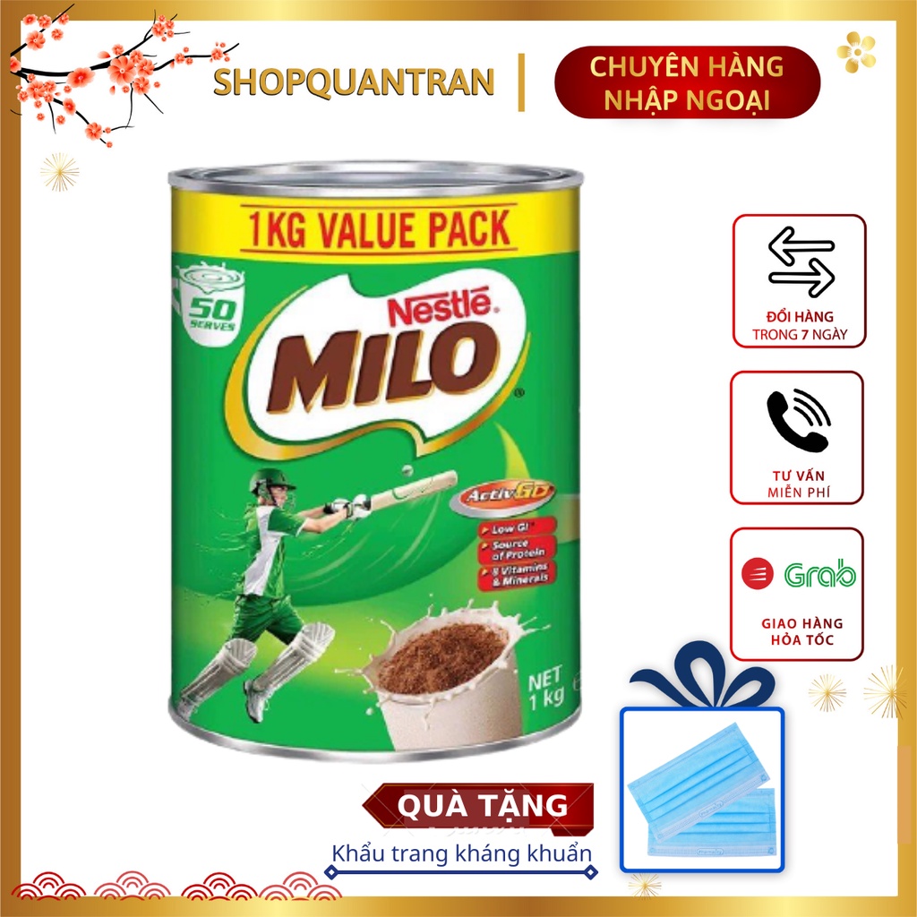 Sữa Bột Milo Úc Hộp 1 KG (Date Mới) Chính Hãng Giá Tốt Nhất Thị Trường