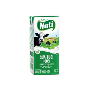 1 Thùng sữa tươi Nuti có đường 180ml date 2.2021