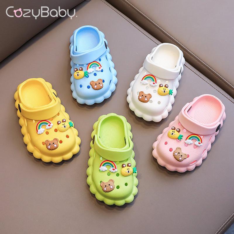 Xăng đan Đục Lỗ Chống Trượt Thoải Mái Thời Trang Đi Biển Mùa Hè Cho Bé