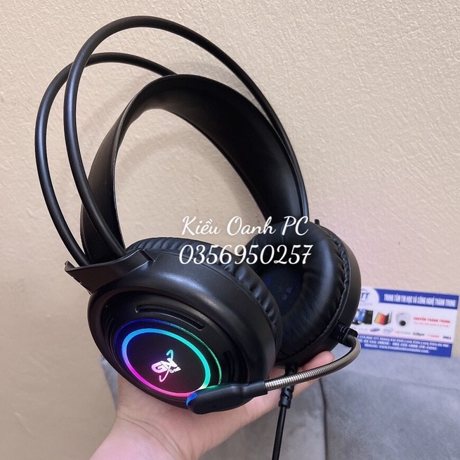 Tai nghe Gaming GNet GH5 7.1 cổng USB Mic Chống Ồn LED RGB - Mới Bảo hành Hãng 12 Tháng