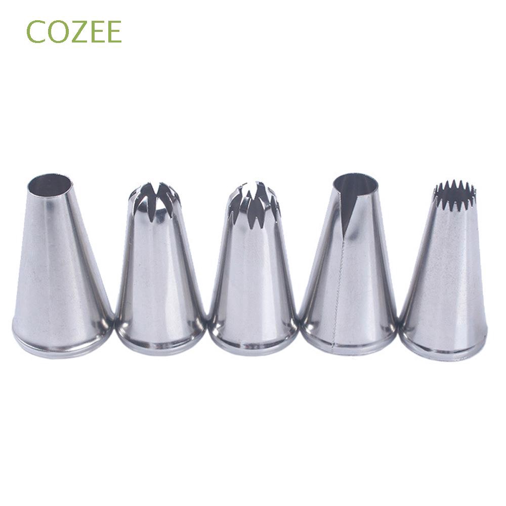 Set 5 đui bắt kem bằng inox nhiều kiểu tiện dụng