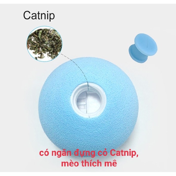 [Đẳng cấp] Banh đồ chơi cho mèo thương hiệu Pet Gravity - Phát ra âm thanh các loài côn trùng + thơm hương cỏ Catnip