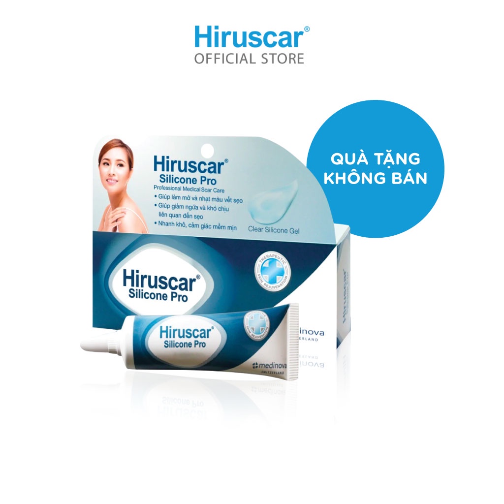 (Quà Tặng Không Bán) Quà Tặng Gel Xử Lý Sẹo Mổ, To, Lồi & Phì Đại Hiruscar Silicone Pro 4G