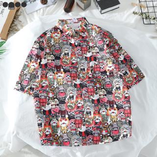 Áo Sơ Mi Đi Biển In Họa Tiết Hawaii Thời Trang Cho Nam Nữ