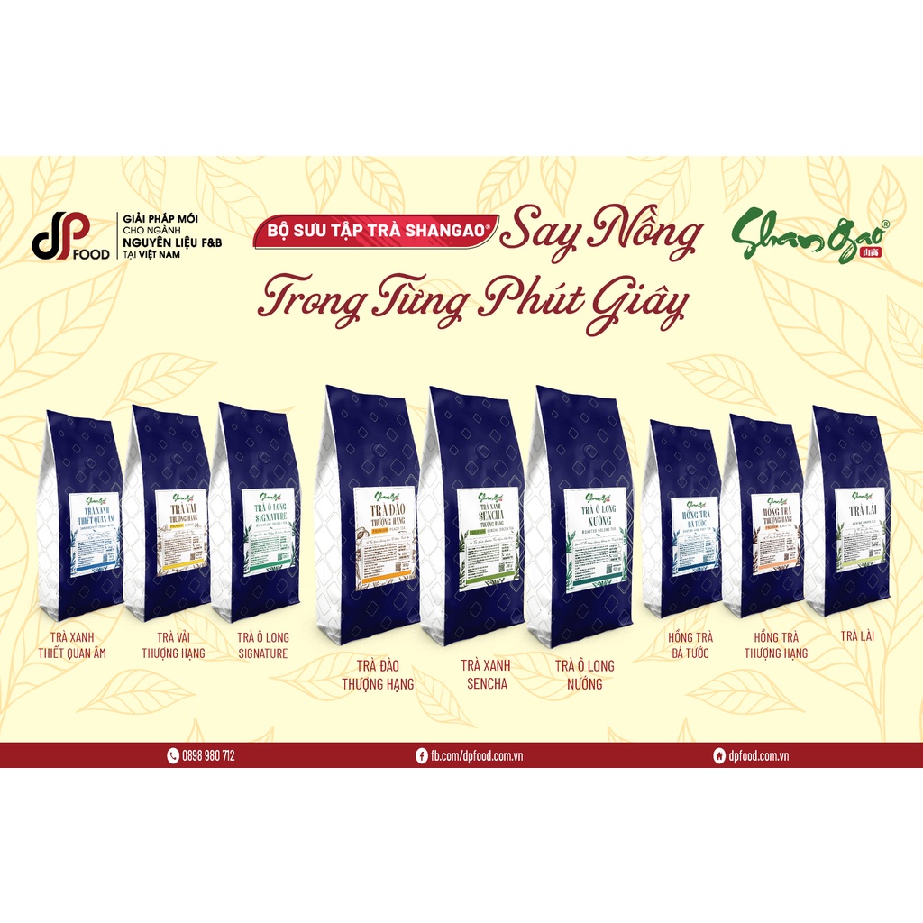 Trà Ô Long Signature SHANGAO 500G chuyên dùng pha chế trà sữa, trà trái cây, sản xuất theo công nghệ Đài Loan