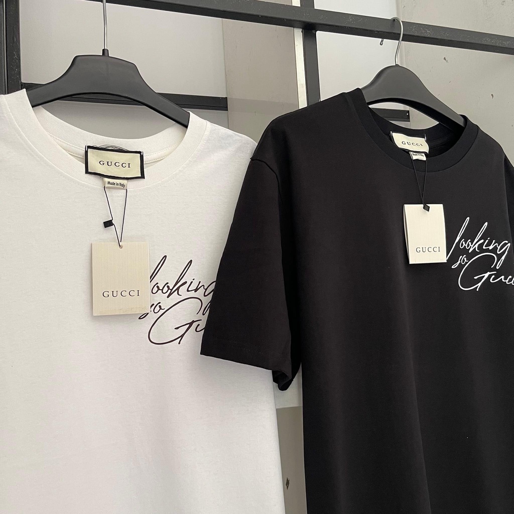 Áo Thun GC Looking For GC in hình Tia sét Tay lỡ Cotton 2 Chiều Cao Cấp
