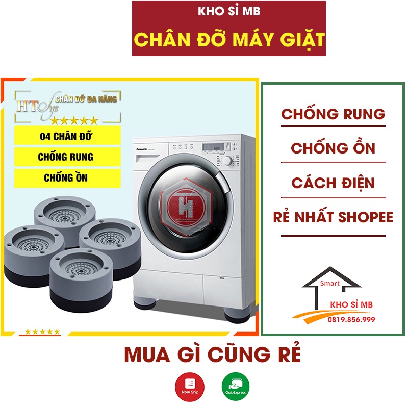 set 4 kệ đỡ máy giặt, tủ lạnh mini, chân máy giặt đa năng chống rung, chống ồn hiệu quả kho sỉ mb