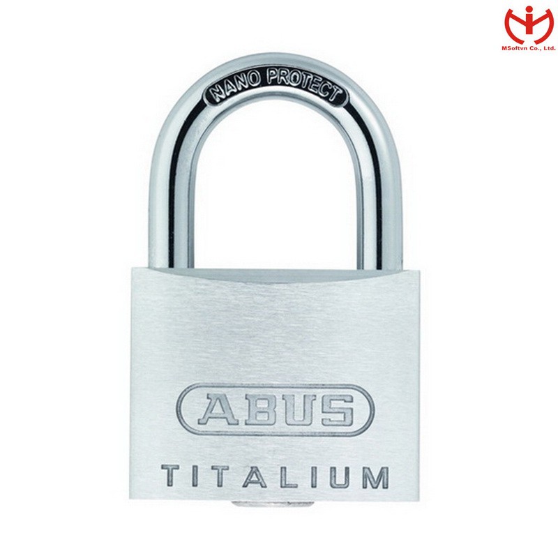 [Q5.HCM] Ổ khóa ABUS 64TI/60 thân TITALIUM rộng 60mm chìa răng cưa - MSOFT