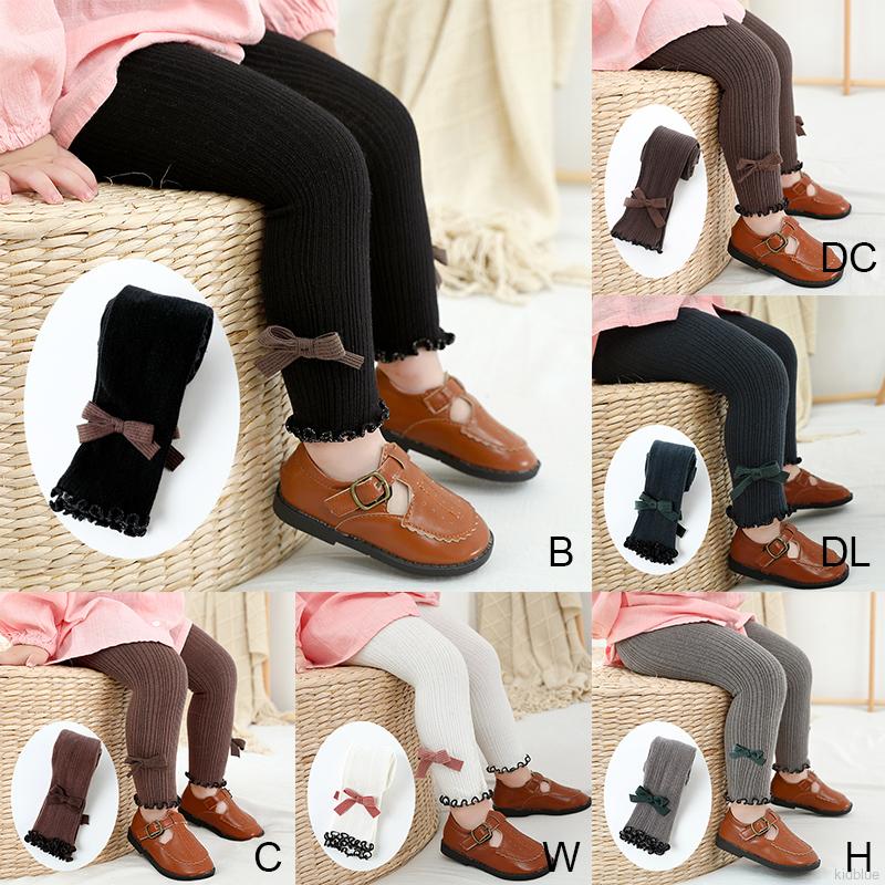 Quần Legging Đính Nơ Xinh Xắn Cho Bé Gái