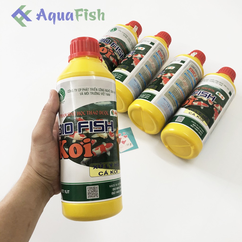 Men Vi Sinh Giúp Lọc Nước Cho Bể Cá, Hồ Cá Koi: Bio Fish Koi 1000ml (lọc nước, làm trong nước cực hiệu quả)