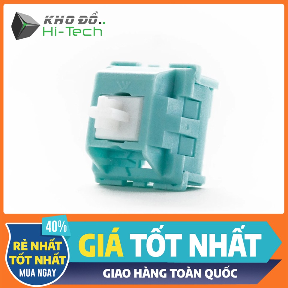Switch KTT Mint đã burn + lube 💖 𝘍𝘳𝘦𝘦𝘴𝘩𝘪𝘱 💖 Linear switch đã lube tay mượt mà | Stem Dài Âm Thock