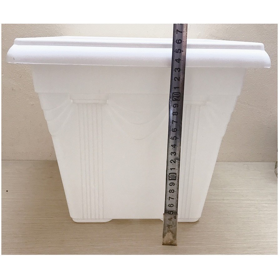 2 Chậu Nhựa Trồng Hoa, Cây Cảnh V30x30x26