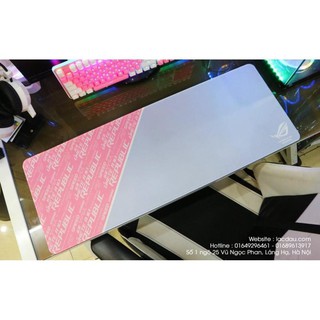 Pad chuột Asus Rog Strix Hồng (800x300x4mm) - (Bàn di chuột/Lót chuột cỡ lớn Size 83 HÀNG CHÍNH HÃNG)