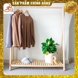 ❄✳️Giàn treo quần áo bằng gỗ, kệ phơi đồ đa năng 1 tầng chữ A✳️