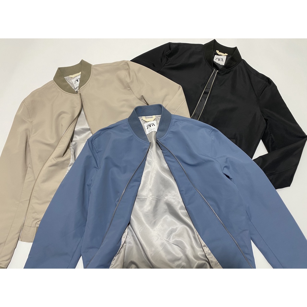Áo Khoác Dù 2 Lớp Bomber Nam ZARA 3 Màu Hàng Xuất Xịn Chuẩn Hãng Cao Cấp DV Chất Dù Mỏng Phù Hợp Ngày Hè