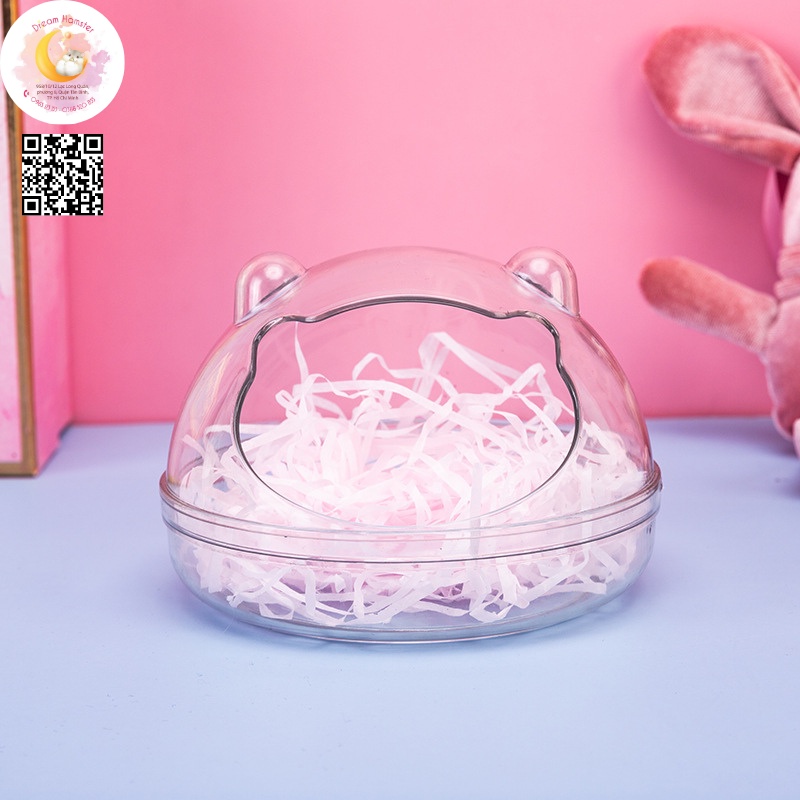 Nhà tắm/nhà ngủ yêu tinh trong suốt cho Hamster