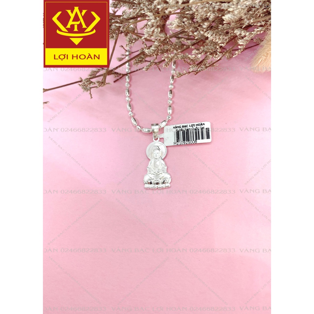 Dây chuyền bạc thật mặt hình Phật - trang sức Lợi Hoàn