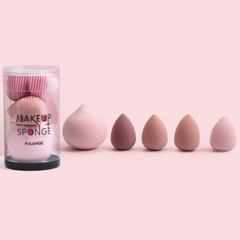 [Hàng mới về] Set 5 bông phấn tán kem nền che khuyết điểm phủ phấn trang điểm làm đẹp hiệu quả