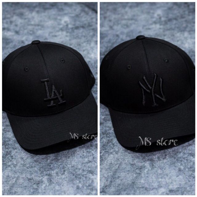 Nón MBL logo chữ full đen