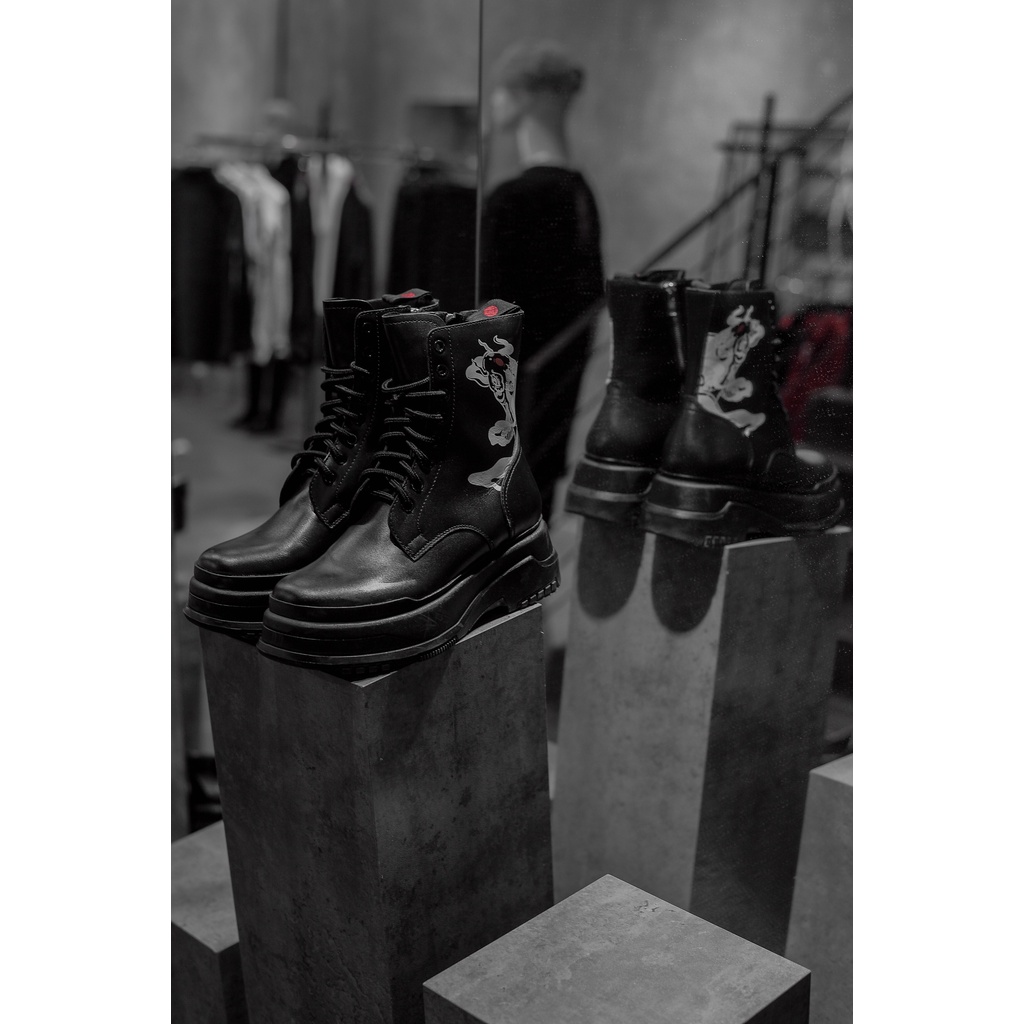 Giày cổ cao thiết kế ZUNE.ZX (Nishikigoi Combat Boots)