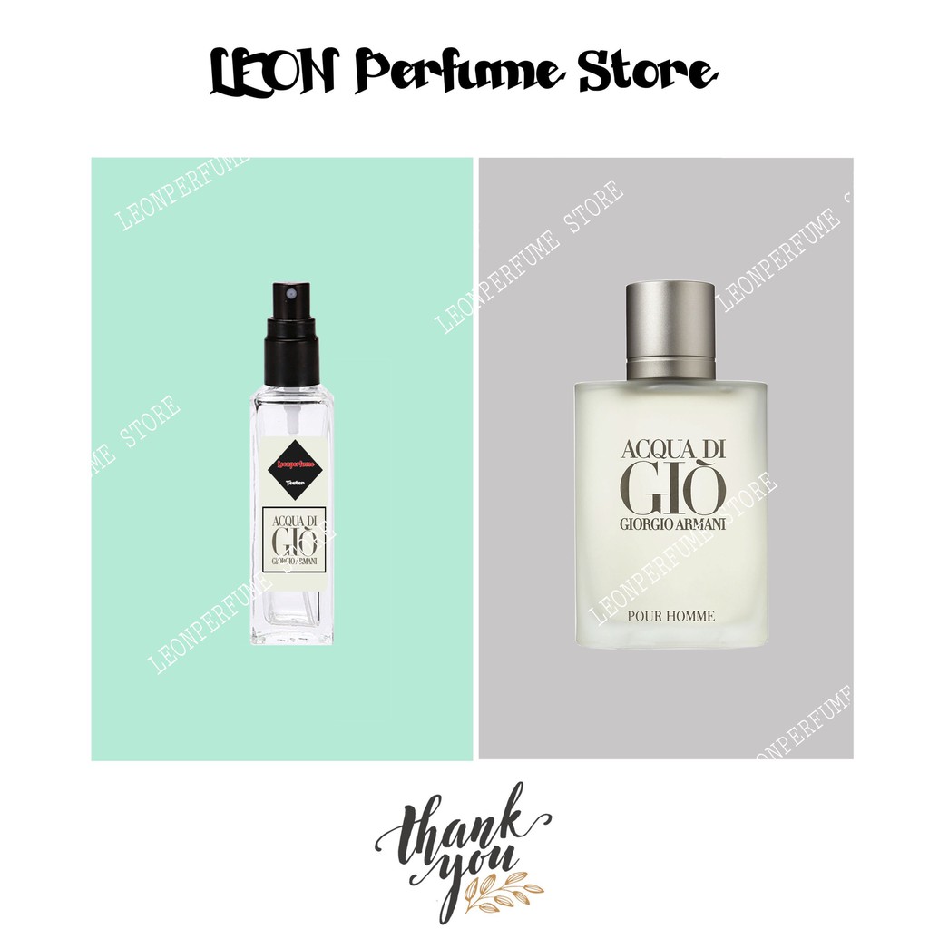 💎LEON💎 Mẫu thử nước hoa giorgio armani acqua di giò 10 ml dạng xịt