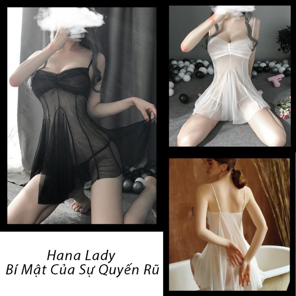 Váy ngủ xuyên thấu siêu mỏng sexy, đầm ngủ nữ quyến rũ gợi cảm cho đêm tân hôn ngọt ngào VN417 😍