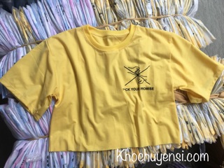 Croptop Tay Lỡ In Hình ☀️