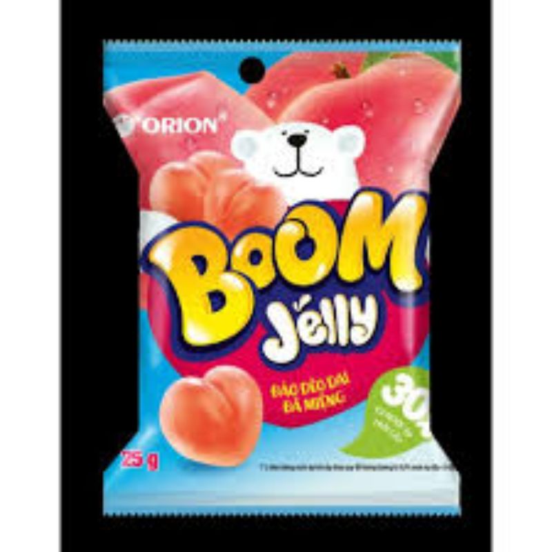 KẸO DẺO BOOM JELLY UP ĐÀO/ DÂU/ NHO/ XOÀI MUỐT ỚT/CHANH DÂY / ME LẮC 52.5G