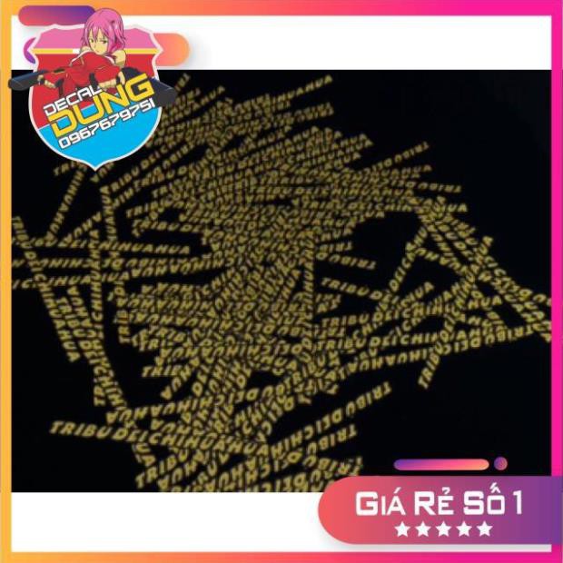 Tem dán kính nón full face phản quang 1x14,5cm