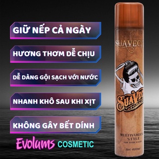 COMBO 3 CHAI GôM XỊT TÓC GIỮ NẾP TÓC CỨNG SUAVECITO 400ML