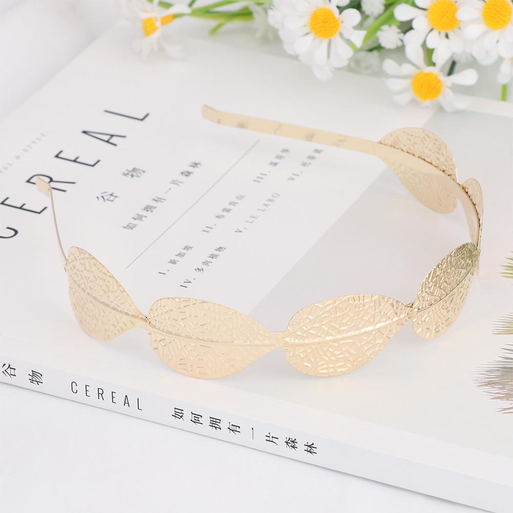 Băng Đô Cài Tóc Hình Lá Cây Phong Cách Pháp Cổ Điển 24