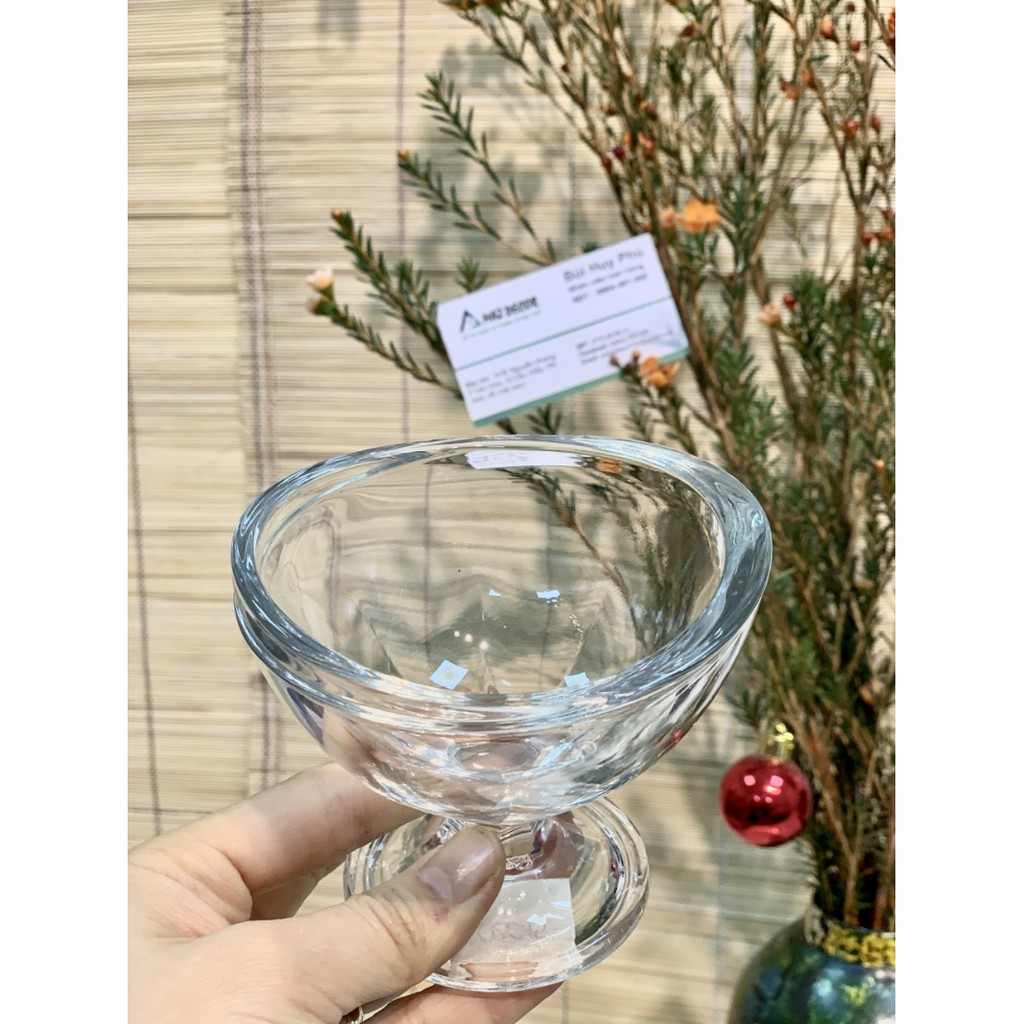 Đại lý ocean CHÍNH HÃNG Cốc Ly Đựng Kem Thủy tinh có chân Delight One Scoop Cup Ocean - P2615 - 160ml