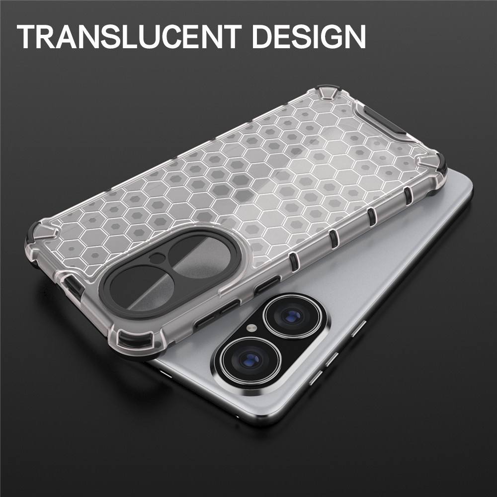 Ốp Điện Thoại Nhựa Cứng Trong Suốt Chống Sốc Họa Tiết Tổ Ong Cho Huawei Mate 40 30 20 X Pro Plus