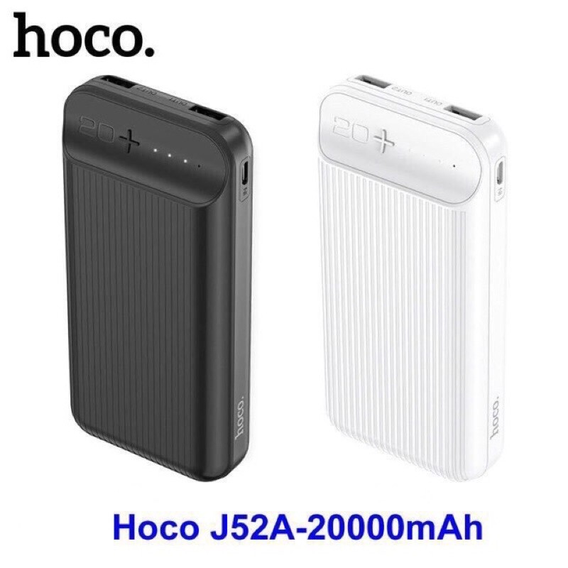 ✔️FREESHIP✔Pin Sạc Dự Phòng Hoco J52A-20.000 mAh -Pin Li-polymer Sạc nhanh cho iphone /Android/2 CỔNG USB-CHÍNH HÃNG