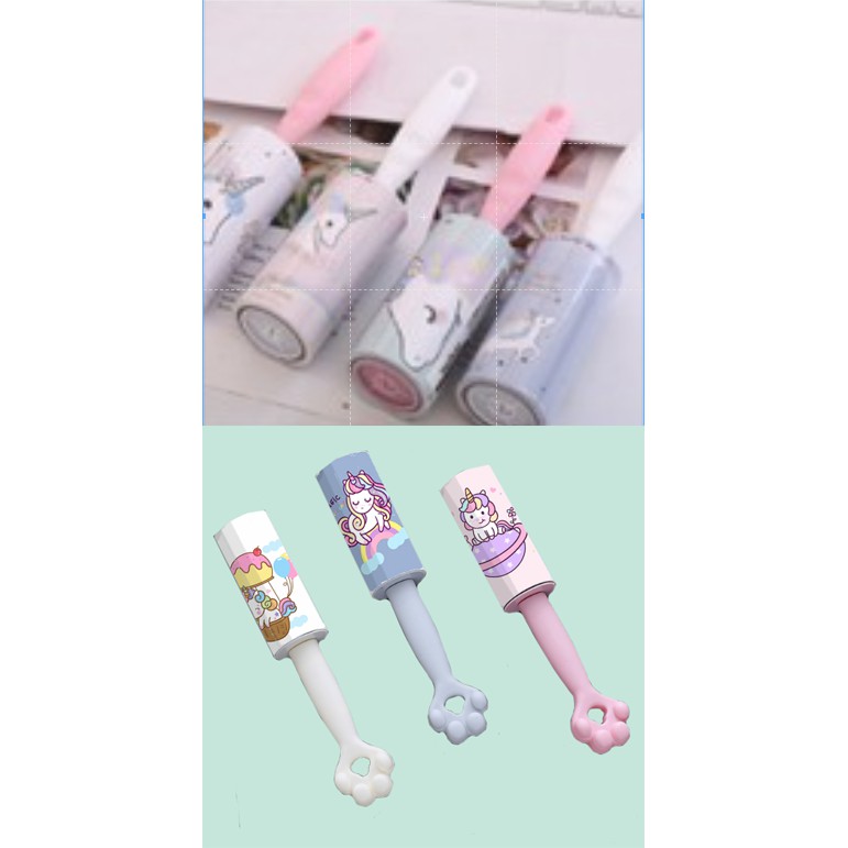 Lô cuộn ngựa thần LCL1 hút lông tóc vết bẩn lăn bụi gấu brown molang pusheen 3ae gấu tonton khủng long hổ mập cherie