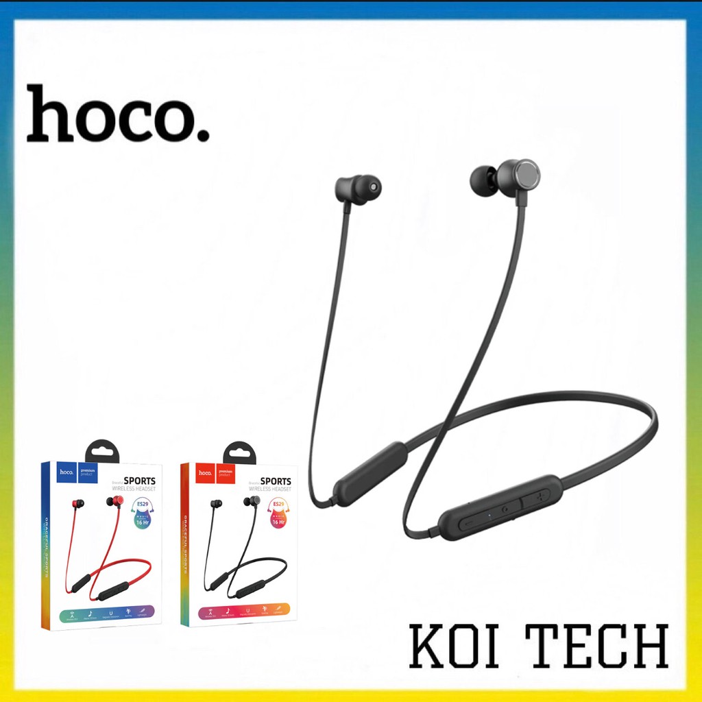 Tai nghe bluetooth choàng cổ hoco es29 - tai nghe nhét tai choàng cổ âm thanh chuẩn - vienthonghn