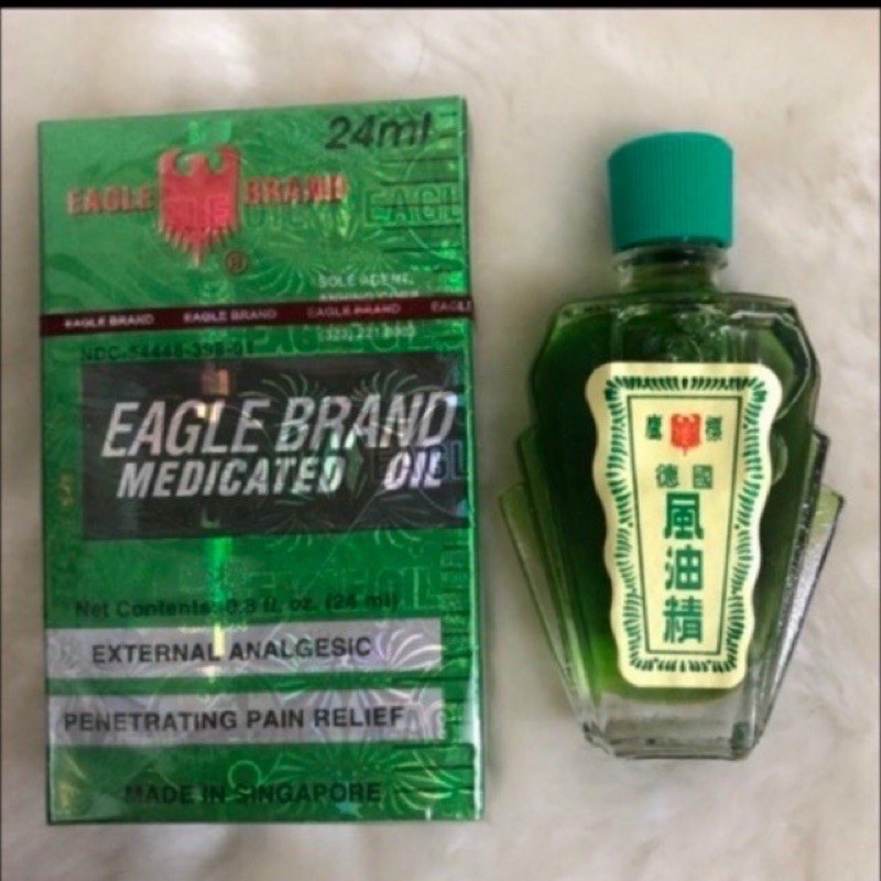 Dầu Gió Nước Xanh 2 Nắp SingaPore Eagle Brand