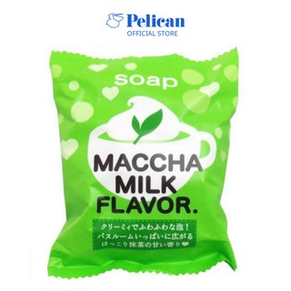 Xà phòng tắm chiết xuất từ sữa và trà xanh Pelican Soap 80g