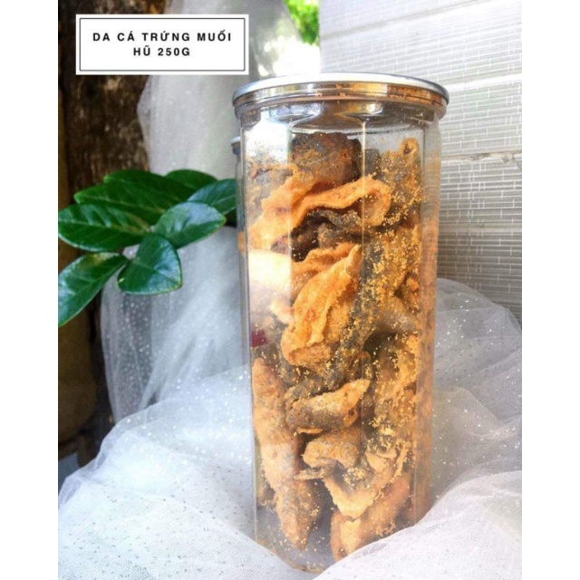 [ MÓN MỚI ] DA CÁ TRỨNG MUỐI HŨ PET 300gr - Lùn Con Food