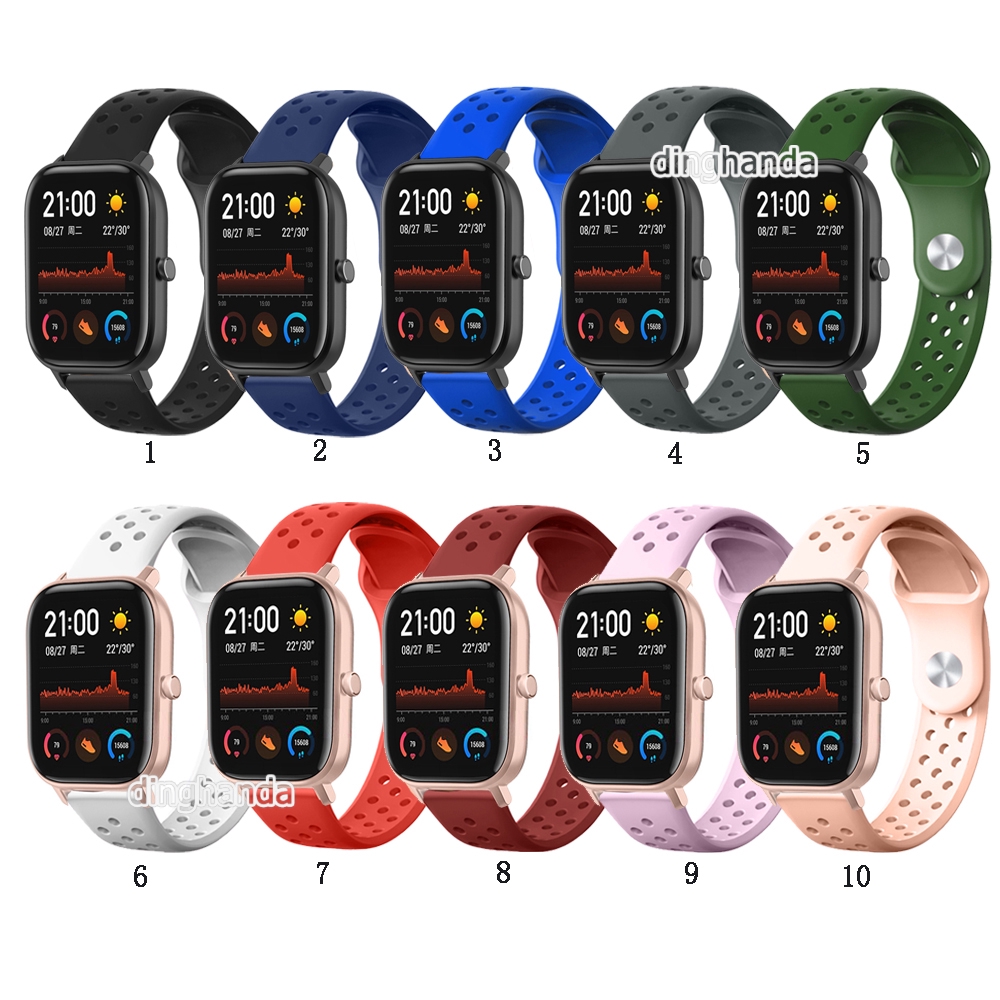 Dây đeo silicon mềm cho đồng hồ thông minh Huami Amazfit gts 2e GTS2 mini GTS3