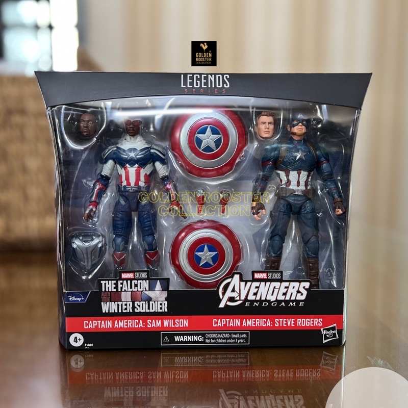 Mô hình nhân vật Hasbro Marvel Legends Series Captain America 2-Pack