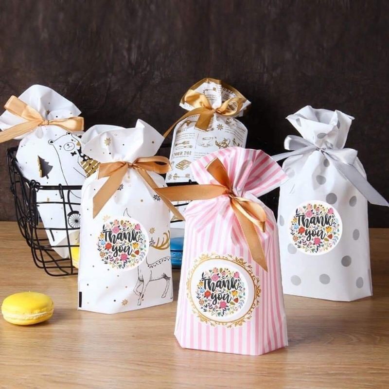 [Rẻ Vô Địch] 01 Cuộn 500 Stick dán nhãn Thank You dùng để trang trí đóng gói hàng