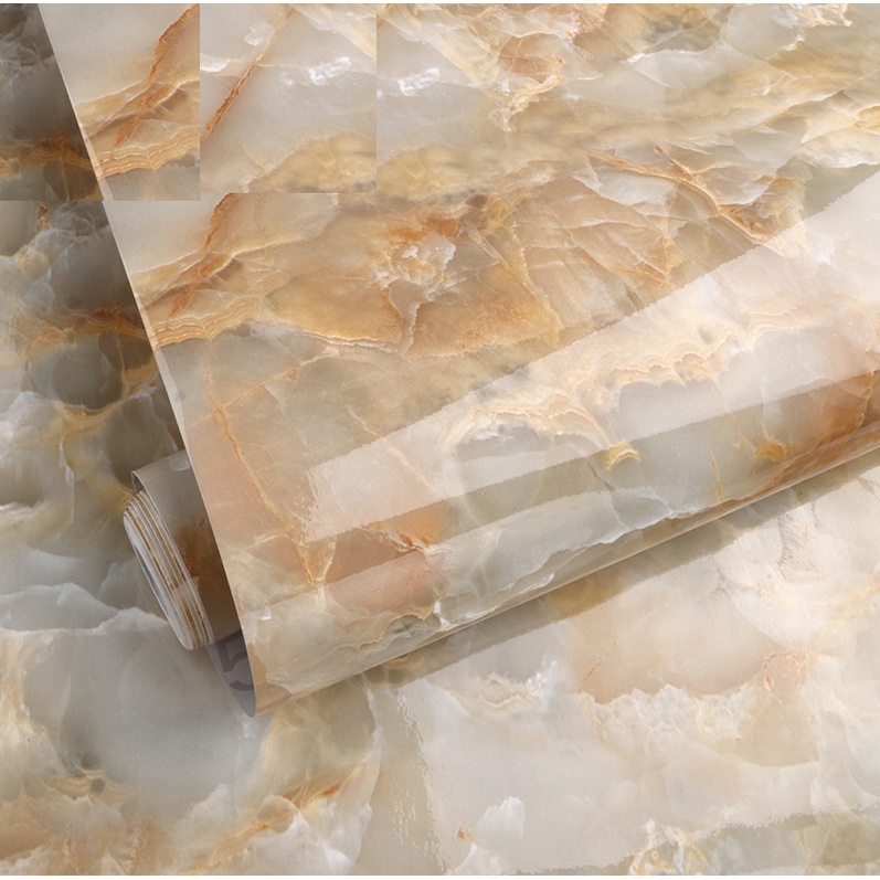 Decal dán tường ĐÁ PHỈ THÚY VÀNG KHỔ 60CM nhiều mẫu (giá 1m dài)