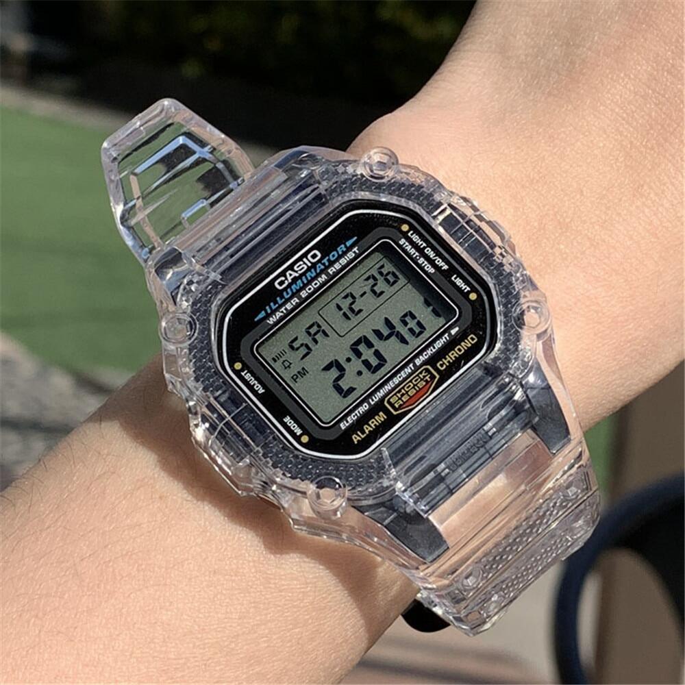 Dây Đeo Đồng Hồ Nhựa TPU + Vỏ, DW-5600 G-SHOCK Cho Casio GW-M5610 M5600 Bộ Casio GLX-5600 Phụ Kiện