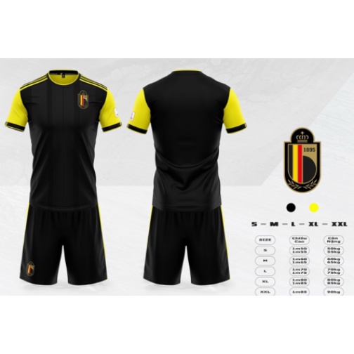 Quần áo Bóng đá đội tuyển  Bỉ Đen 2022 2023