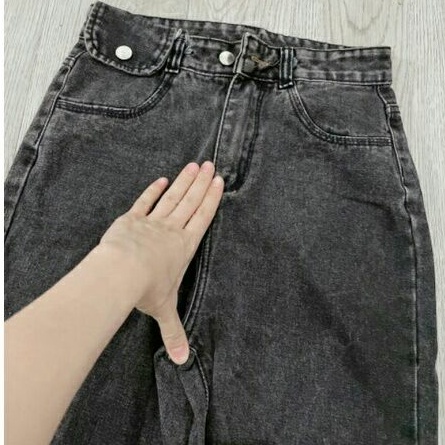 Quần Bò Nữ Baggy Túi Nắp ,Quần Bò  Baggy Nữ Túi Nắp Năng Động