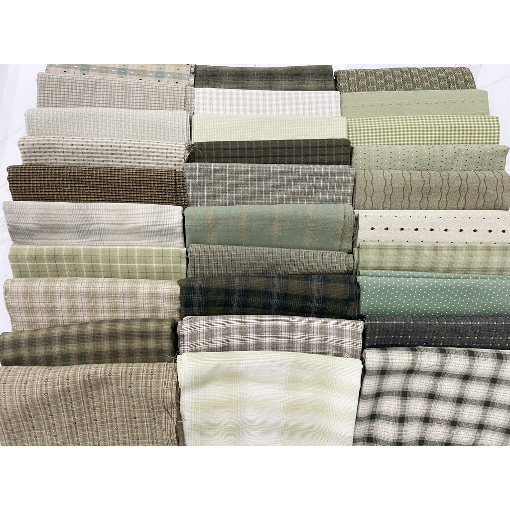 30 Chiếc Màu Hồng Đỏ Màu Nhật Bản Sợi Nhuộm Vải DIY Handmade Chắp Vá Vải 100% Cotton Gói Vải Kain 20x20cm
