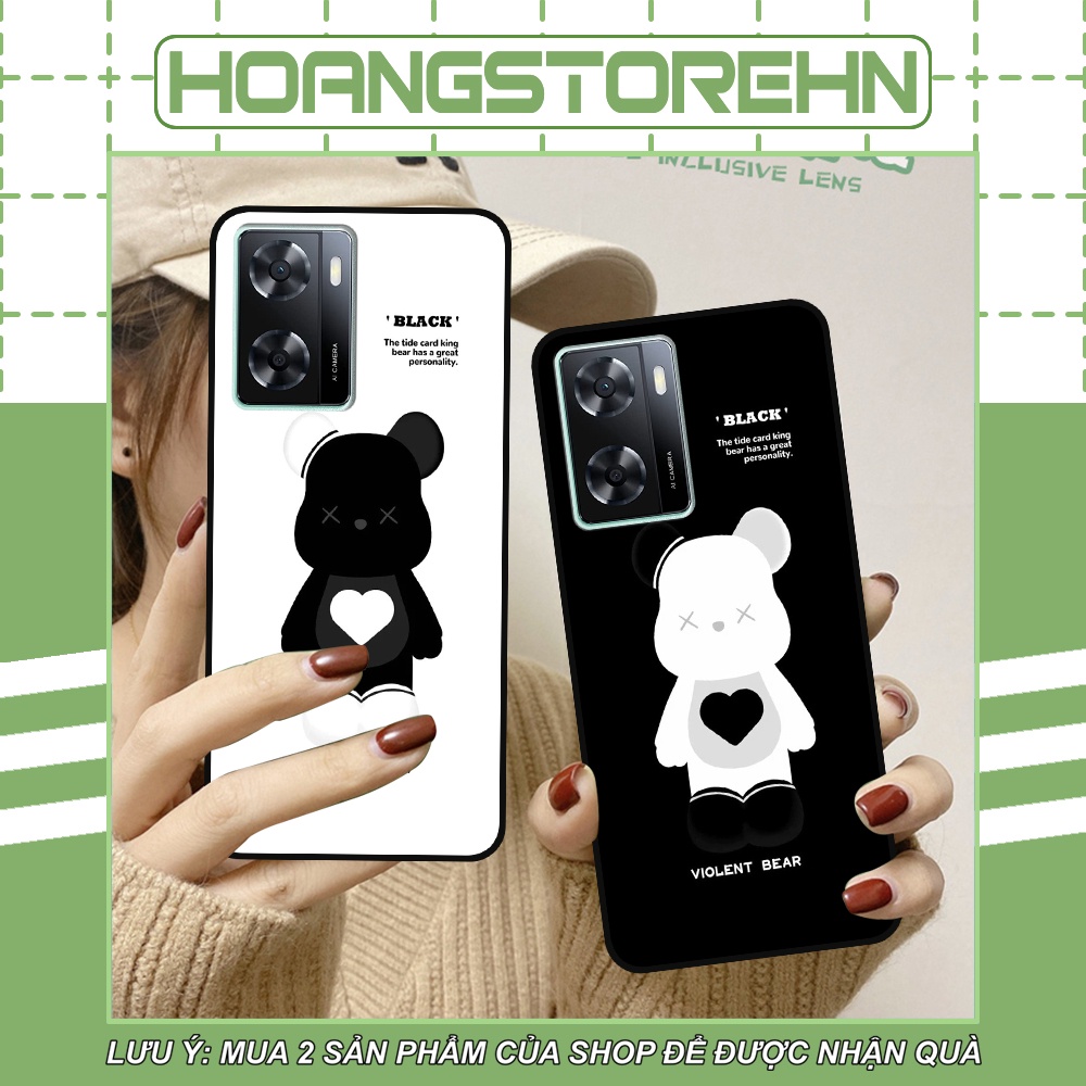 Ốp Oppo A57 4G in hình họa tiết Mountain, Be@rbrick dễ thương (T13 - T18)